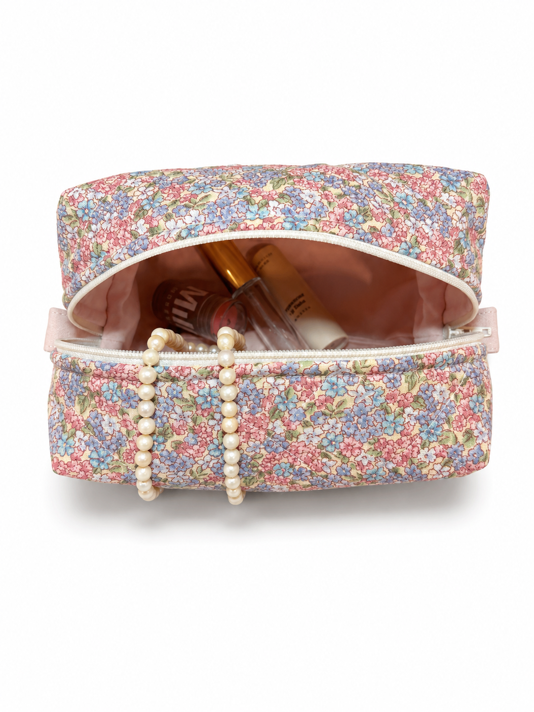 Flower Field Makeup Bag