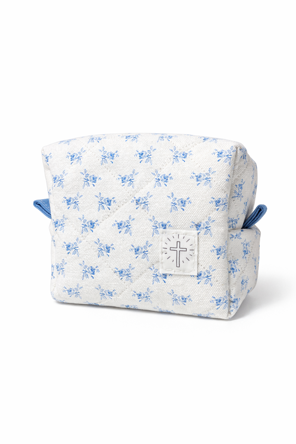 Blue Garden Mini Makeup Bag