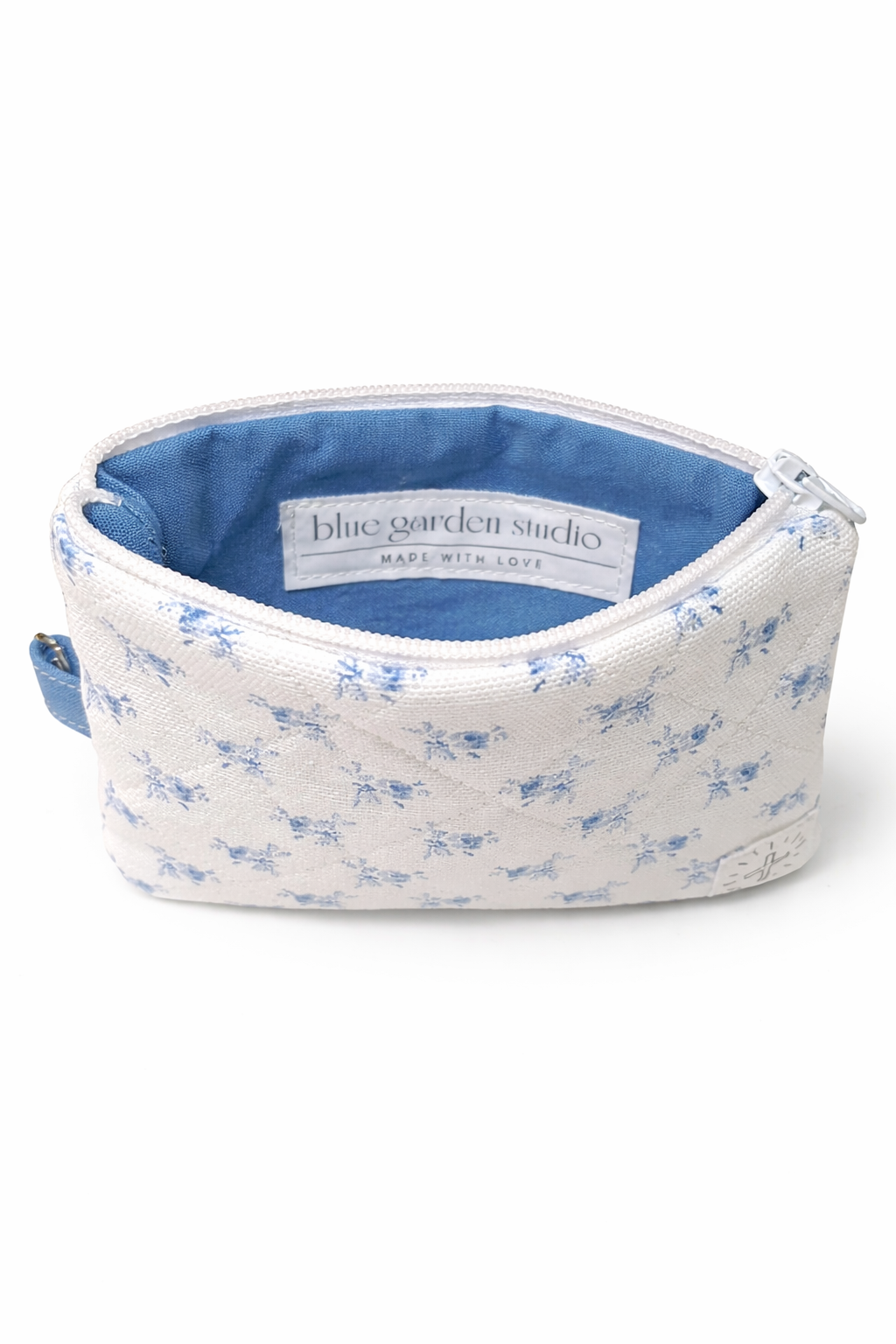 Blue Garden Keychain Wallet