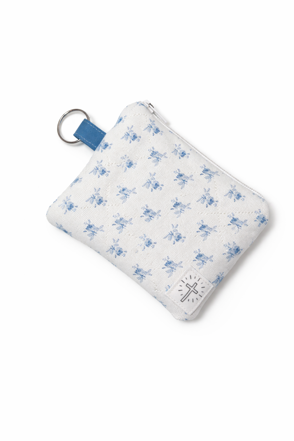 Blue Garden Keychain Wallet