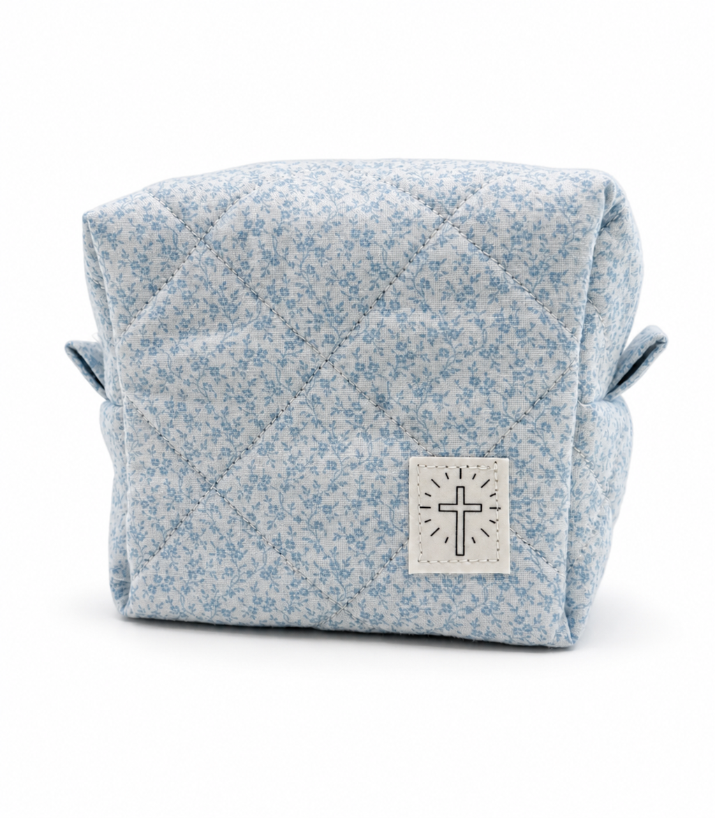 Limited Baby Blue Mini Makeup Bag