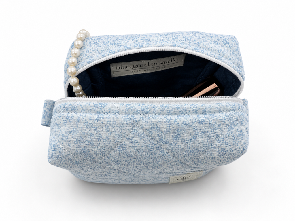 Limited Baby Blue Mini Makeup Bag