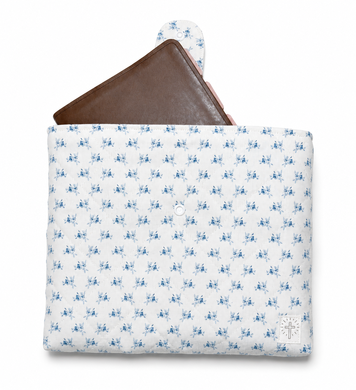 Blue Garden Bible Sleeve
