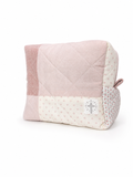 Pink Patchwork Makeup Bag