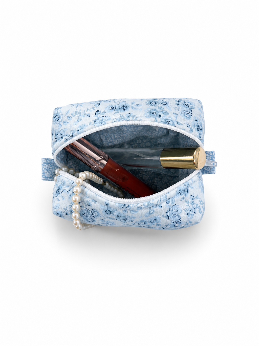 Coastal Floral Mini Makeup Bag