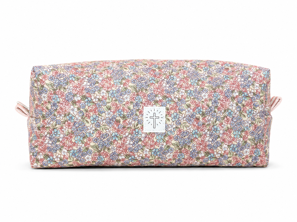 Flower Field Long Makeup Bag