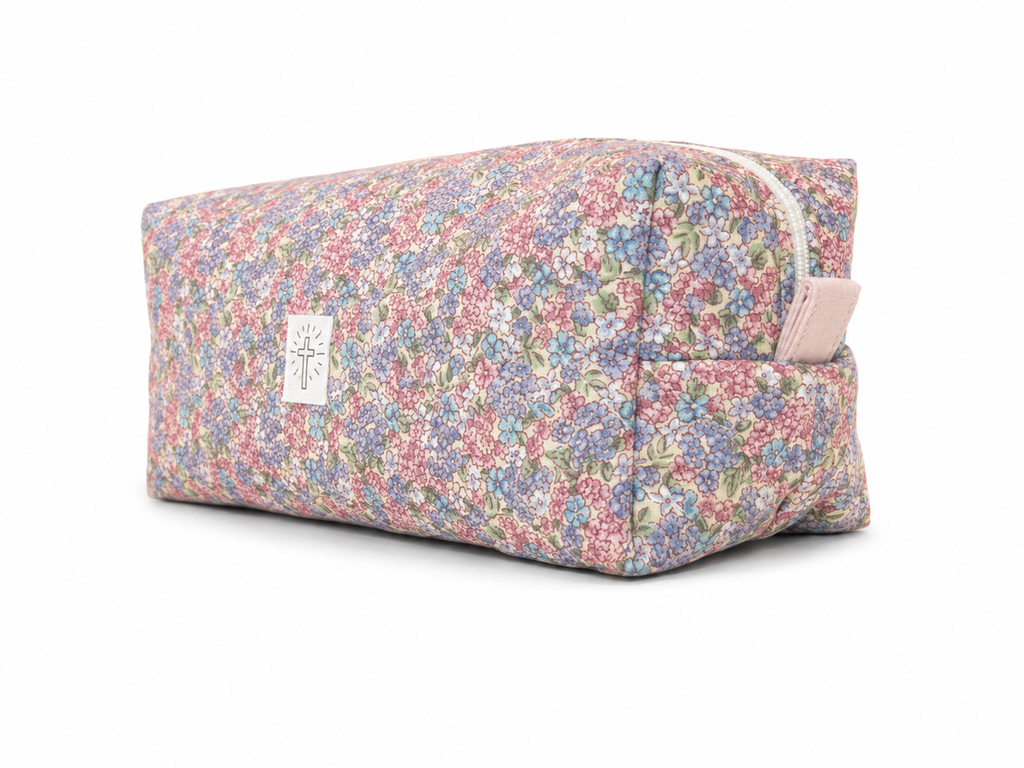 Flower Field Long Makeup Bag