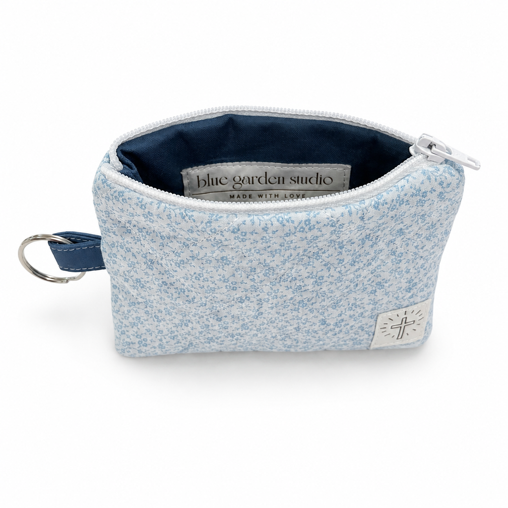 Baby Blue Keychain Wallet