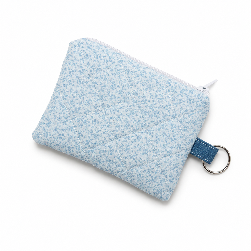 Baby Blue Keychain Wallet