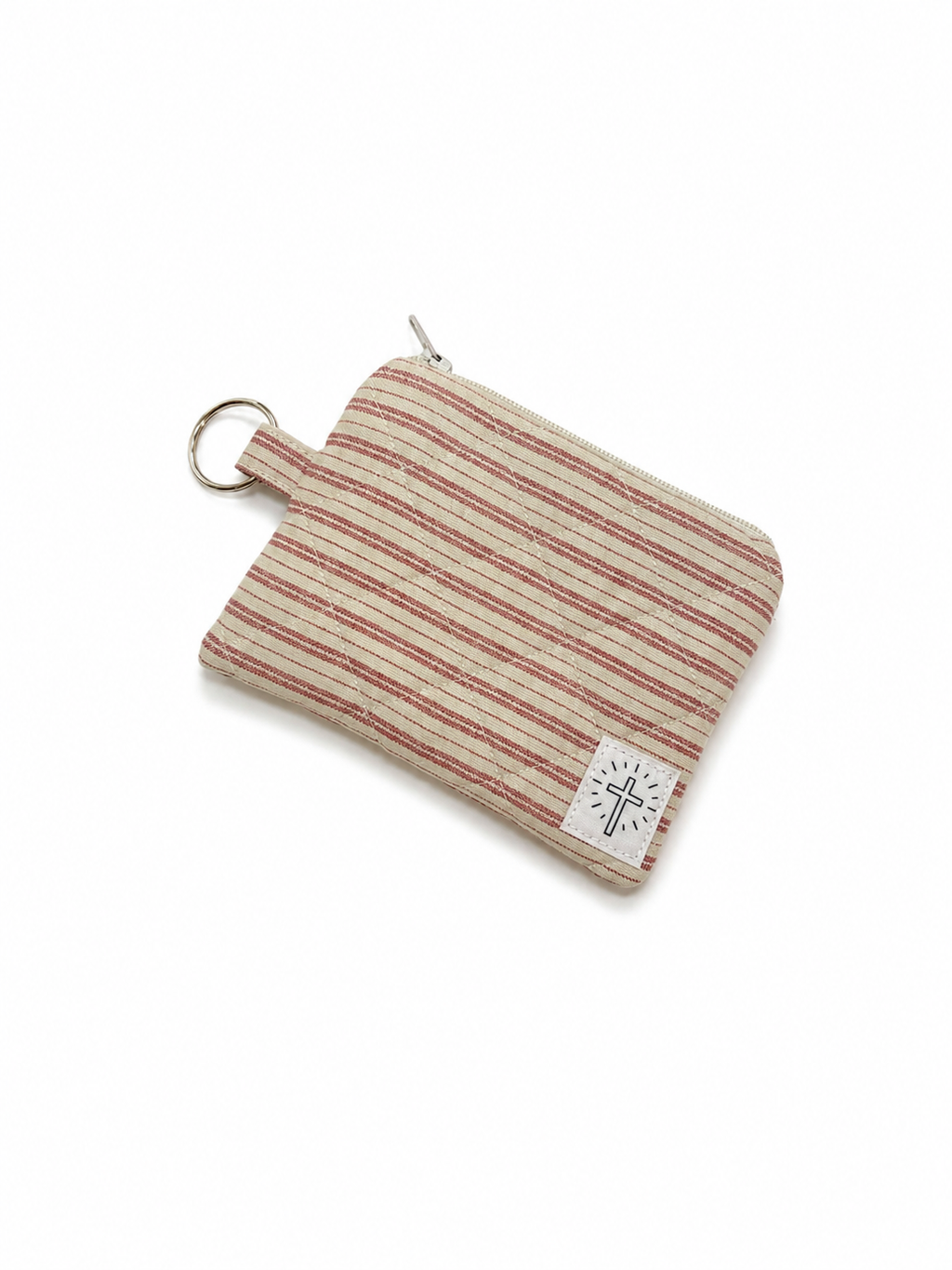 Vintage Stripes Keychain Wallet
