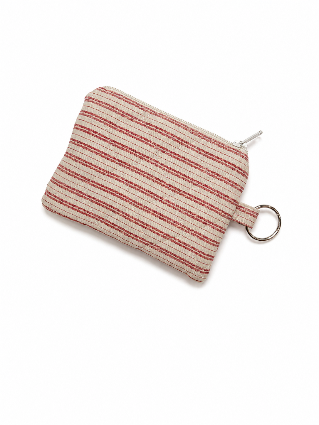 Vintage Stripes Keychain Wallet