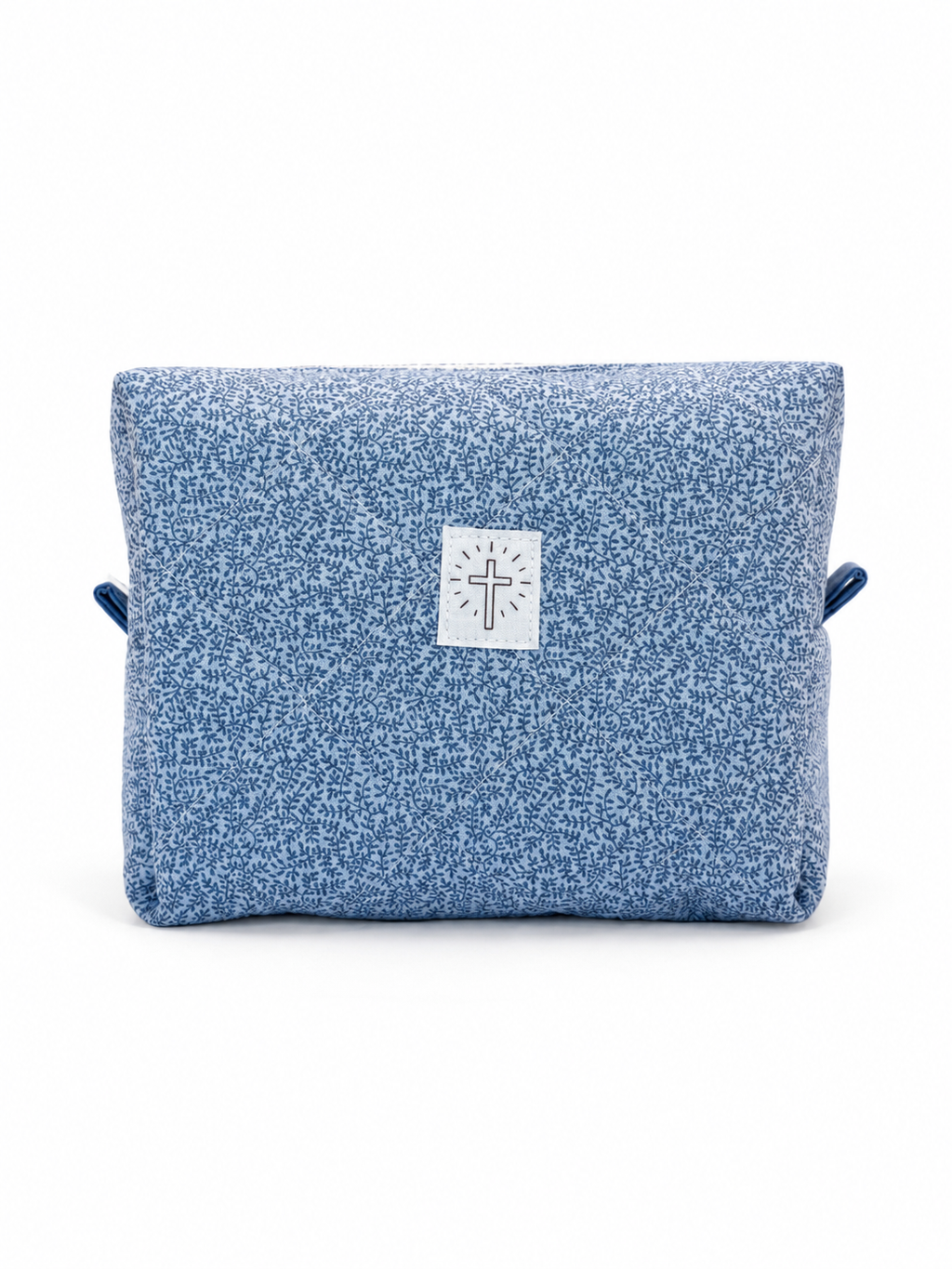 Blue Leaf Makeup Bag